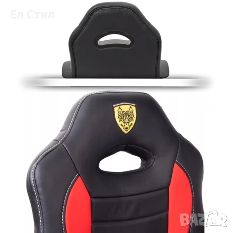 Детски геймърски офис стол – Спортен дизайн, ергономичен и регулируем, снимка 6 - Мебели за детската стая - 53420304