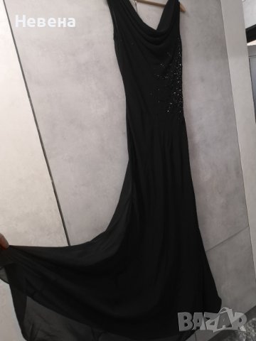 Черна Рокля официална за Висока дама, размер Л, снимка 6 - Рокли - 41961672