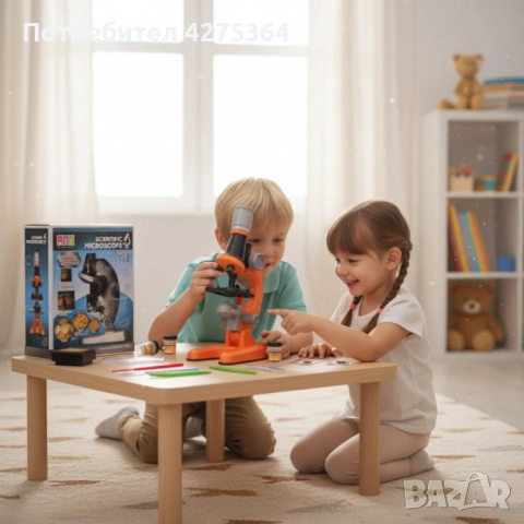 Детски научен микроскоп Scientific Microscope 1200x, снимка 3 - Образователни игри - 52218948