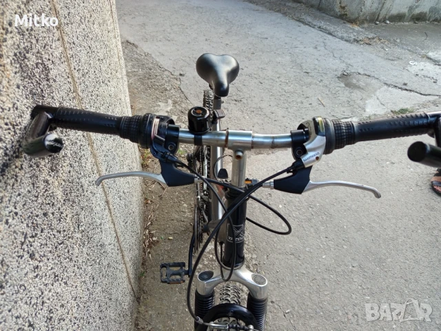26 цола алуминиев велосипед с 21 скорости усилени капли амортисьори предни като нов , снимка 10 - Велосипеди - 51109817