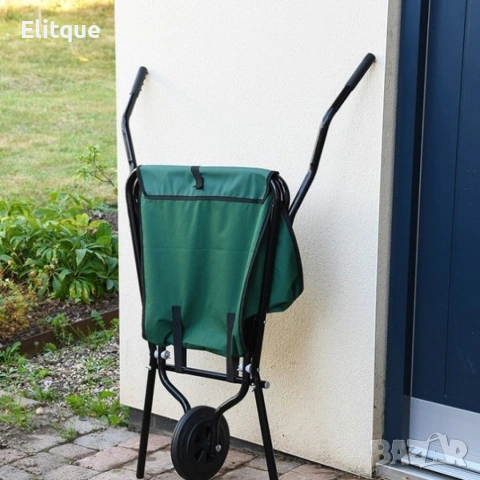 Сгъваема градинска количка с голям капацитет – лека, здрава и компактна за съхранение, снимка 9 - Градински мебели, декорация  - 53040514