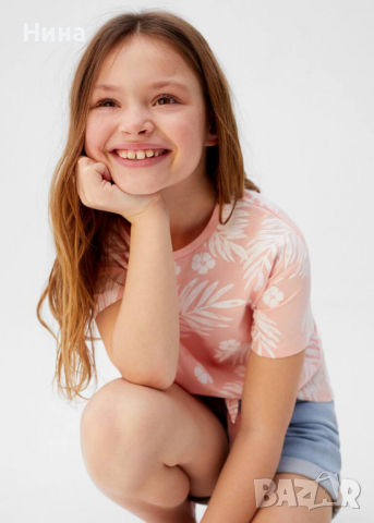 Тениска MANGO tropic, снимка 2 - Детски тениски и потници - 36242423