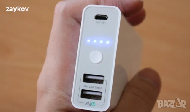 мобилна батерия с голям капацитет от 9000mAh "Aukey PB-N12