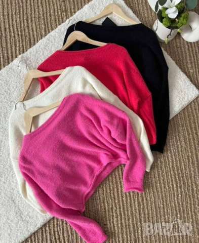 Кроп модел Кашмирен пуловер  