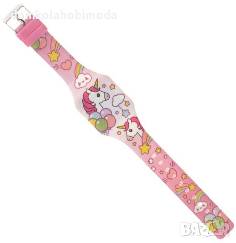 Ръчен часовник с дизайн еднорог, 22х3 см