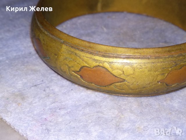 СТАРИННА ОРНАМЕНТИРАНА РЕТРО ГРИВНА от БРОНЗ и МЕД РЪЧНА МАЙСТОРСКА ИЗРАБОТКА 38314, снимка 4 - Антикварни и старинни предмети - 41096221