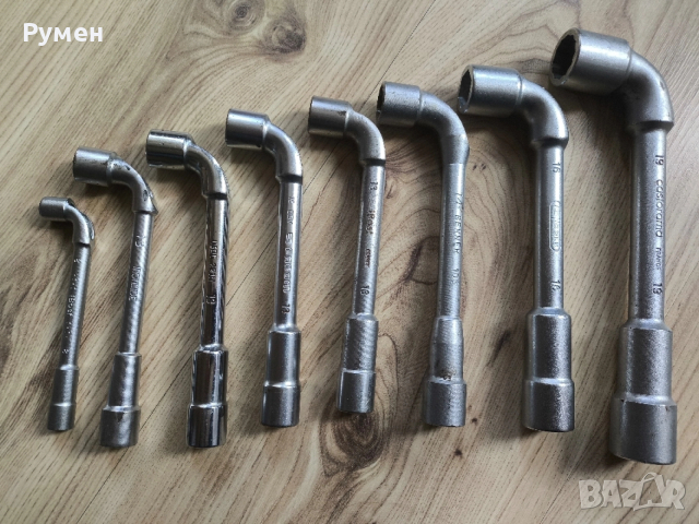 Г-образни ключове с проходен отвор за шпилка