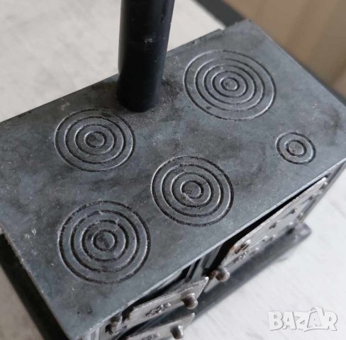 Миниатюра готварска печка метална, снимка 5 - Колекции - 41706241