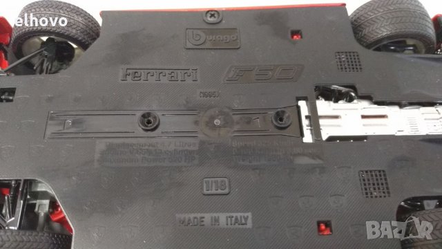 Метална количка Ferrari F50 Burago 1:18, снимка 7 - Колекции - 34365626