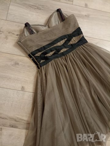 Уникална тюлена бежова официална рокля , снимка 5 - Рокли - 41808919