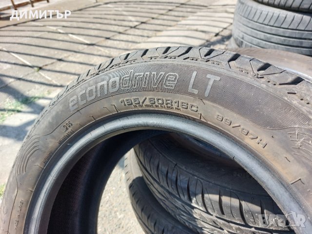 2бр.летни DUNLOP 195/60/16C 99H DOT 1920, снимка 6 - Гуми и джанти - 41808636