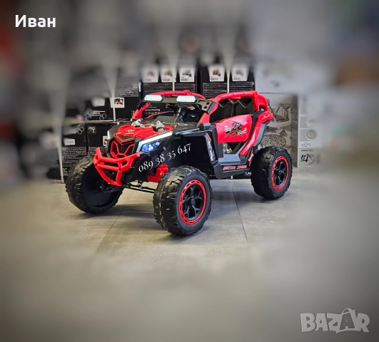 ТОП ЦЕНА!НОВО!Акумулаторен джип Kansas RED с 24V батерия,меки гуми,4x4, снимка 2 - Коли, камиони, мотори, писти - 51706943