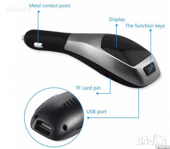 FM Трансмитер X5 Bluetooth за автомобил с LCD дисплей, снимка 11 - Аксесоари и консумативи - 36270271