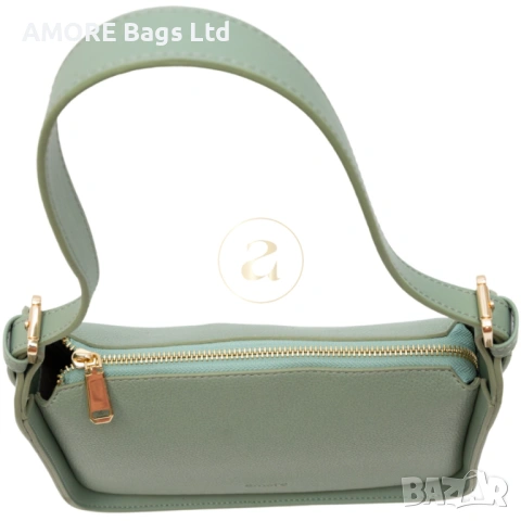 Ежедневна дамска чанта AMORE Bianca - Green, снимка 2 - Чанти - 53584388