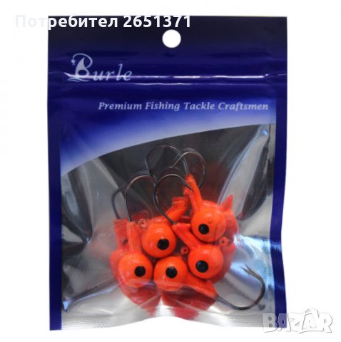 Джиг глави - 5 броя в опаковка, 3.5 гр., 5 гр., 7 гр., 10 гр., 14 гр., 20 гр., снимка 3 - Такъми - 34558375