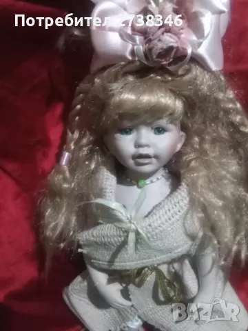 Старинна порцеланова кукла със стойка , снимка 12 - Кукли - 49335234