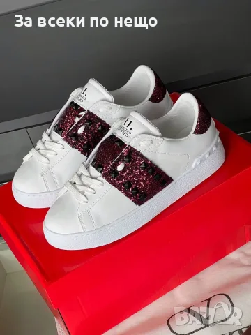 Valentino Дамски Маратонки Със Шипове👟Дамски Спортни Обувки Валентино - 4 Цвята Код SEM-604, снимка 5 - Маратонки - 55881392