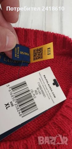 POLO Ralph Lauren Bear Cotton/ Len Mens Size XL НОВО! ОРИГИНАЛ! Мъжки Пуловер !, снимка 14 - Пуловери - 48224243