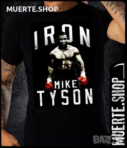 Черна тениска с щампа IRON MIKE TYSON CLASSIC