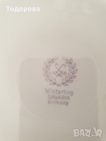 Порцеланова чиния-Бавария с богата позлата, снимка 6 - Чинии - 35873336