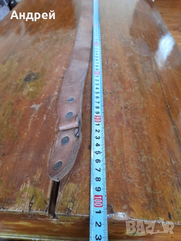 Стара кожена ремъчка,ремък за пушка #18, снимка 4 - Оборудване и аксесоари за оръжия - 53519160