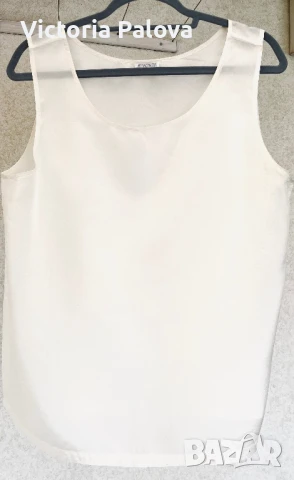 Скъпа марка  топ ANNA CARINA 100% коприна, снимка 2 - Корсети, бюстиета, топове - 50675201