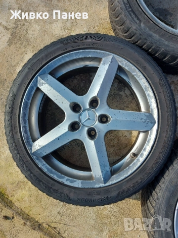  Джанти 17"/7J/5x112/ЕТ38 със зимни гуми Hankook 225/45 R17 – комплект, снимка 5 - Гуми и джанти - 53700058