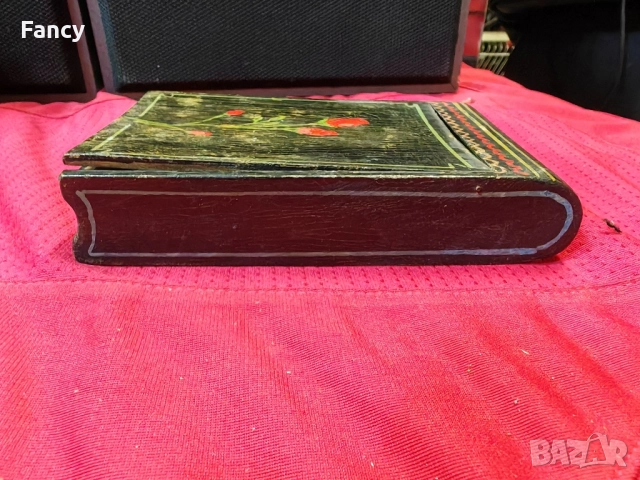 Стара дървена табакера , снимка 3 - Антикварни и старинни предмети - 51921358