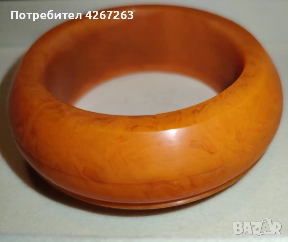 Бакелитена кехлибарена гривна винтидж