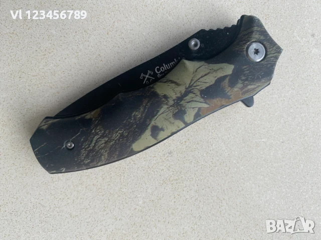 Сгъваем полуавтоматичен нож Columbia / 80х195см / , маскировъчен, снимка 4 - Ножове - 50834728