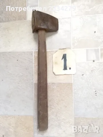 Стари занаятчийски и битови чукове, 100% автентичност., снимка 5 - Декорация за дома - 32020651