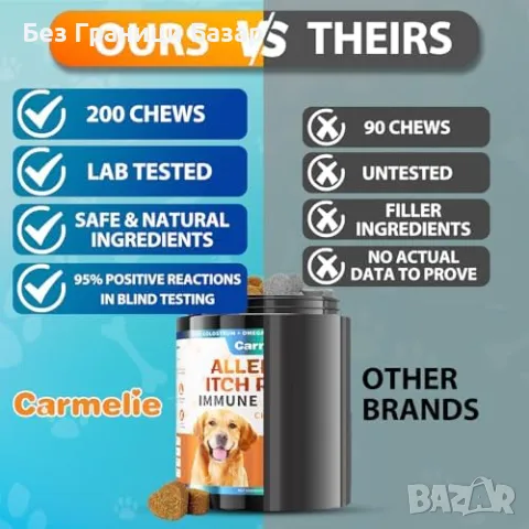 Нови Антиалергични дъвчащи таблетки за кучета - Здрава кожа и козина, снимка 6 - За кучета - 48682198