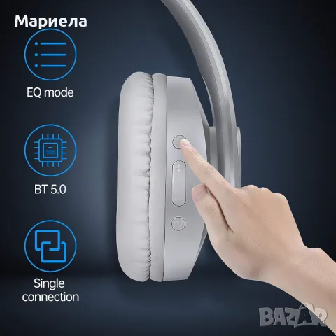 Pollini Безжични Bluetooth слушалки / Сгъваеми Bluetooth Слушелки / 40Часа Време За Слушане, снимка 3 - Bluetooth слушалки - 49369716