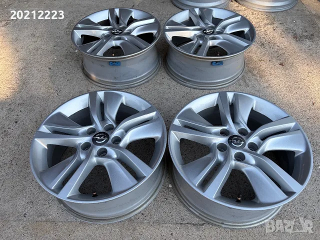 4 броя алуминиеви джанти за Opel Astra H,Opel Zafira B,Opel Meriva B 17, снимка 11 - Гуми и джанти - 56159879