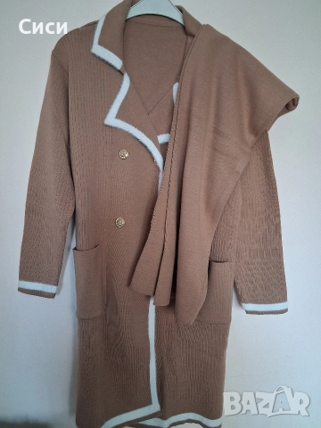 Дамски комплекти финно плетиво в два цвята , снимка 2 - Комплекти - 52170506