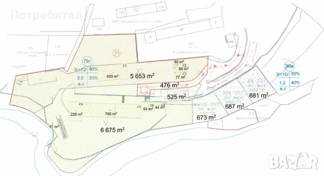 Парцел УПИ XX - 681 кв.м., с. Баните, снимка 3 - Парцели - 50937568