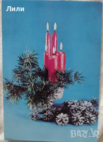 Ретро гръцки коледни пощенски картички, снимка 6 - Колекции - 36327424