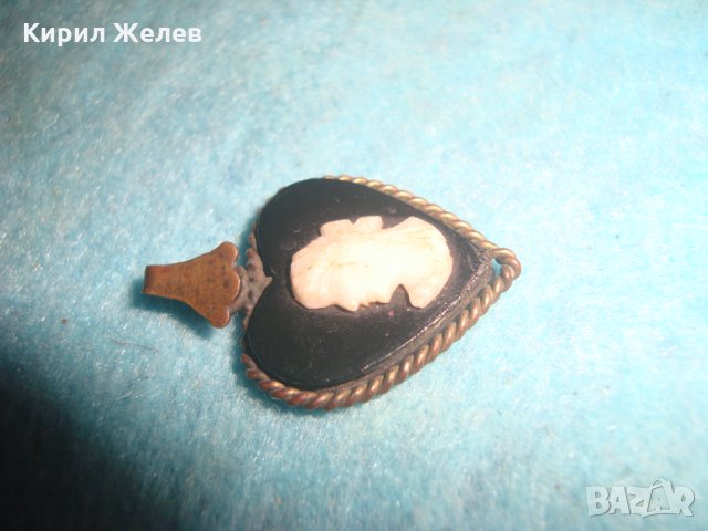 СТАРИННА КАМЕЯ ВИКТОРИАНСКИ СТИЛ БРОНЗОВ ОБКОВ МАЙСТОРСКА ИЗРАБОТКА РЕТРО БИЖУ ПЕНДАНТ 10875, снимка 4 - Антикварни и старинни предмети - 35664703