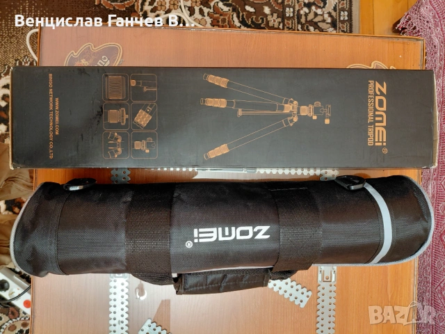 Кутия и калъф от статив Zomei M8, снимка 2 - Чанти, стативи, аксесоари - 53365889