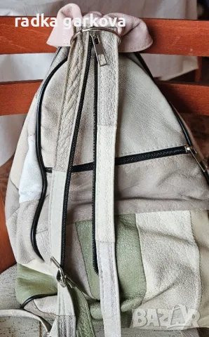 Раница - естествена кожа, снимка 2 - Раници - 48769995