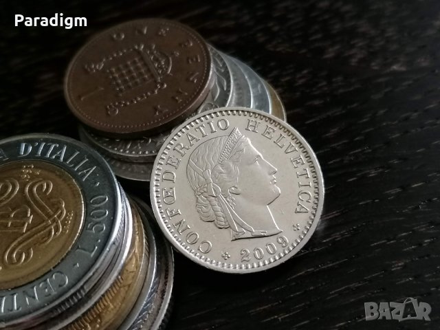 Монета - Швейцария - 20 рапен | 2009г., снимка 2 - Нумизматика и бонистика - 34046621