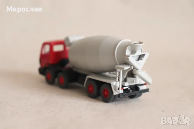 WIKING? H0 1/87 MERCEDES КАМИОН МОДЕЛ БЕТОНОВОЗ КОЛИЧКА, снимка 6 - Колекции - 49622687