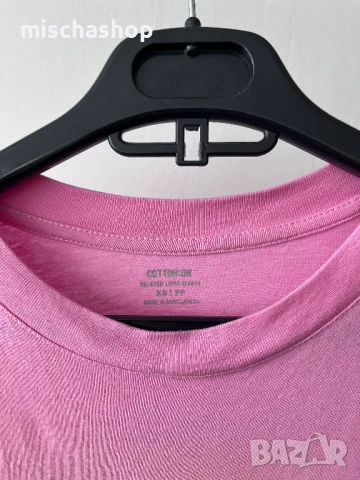 Розова блуза ин и ян, снимка 3 - Блузи с дълъг ръкав и пуловери - 53414736