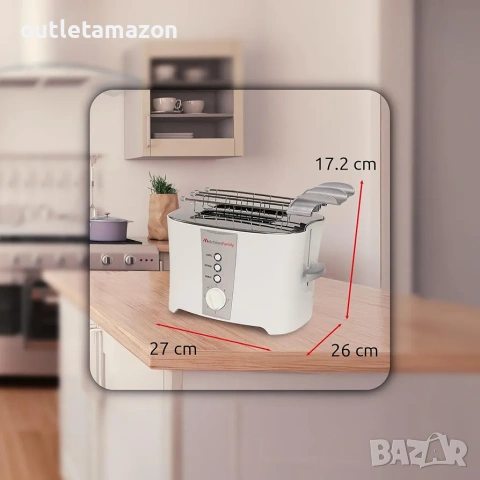 тостер с щипки Melchioni TOSTO, снимка 3 - Тостери - 53436576