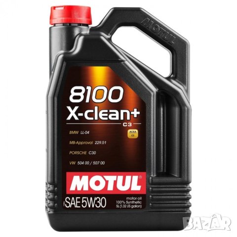 Моторно масло MOTUL 8100 X-CLEAN+ 5W30 5л, снимка 1 - Аксесоари и консумативи - 42361914