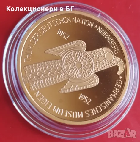 ПЛАКЕТ "40 ГОДИНИ ЗАПАДНО-ГЕРМАНСКА МАРКА"  ‼PROOF‼, снимка 3 - Нумизматика и бонистика - 55737705