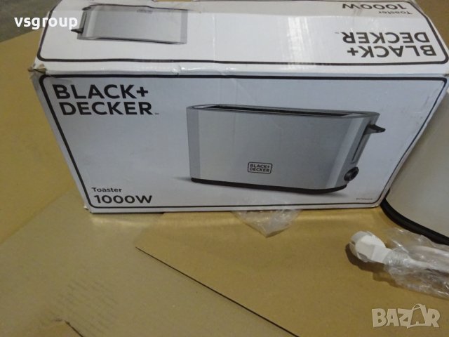 Тостер Black & Decker BXTO1001E, 1000W, 7 нива на изпичане, Бял, снимка 3 - Тостери - 39285859