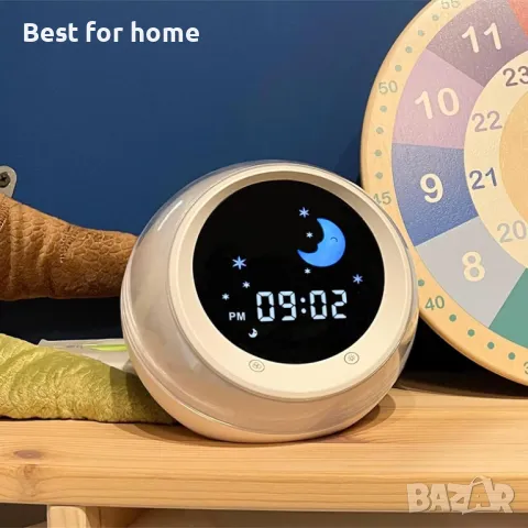 Детски будилник Sun & Moon Rise, снимка 7 - Детски нощни лампи - 49469750