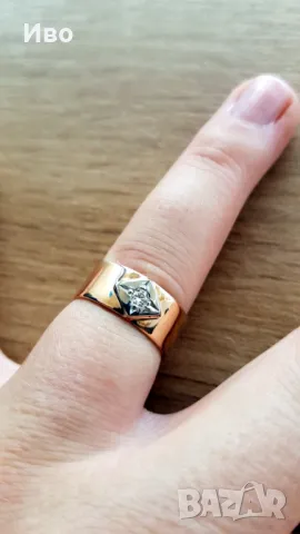 Руски пръстен с диамант, снимка 5 - Пръстени - 48890695