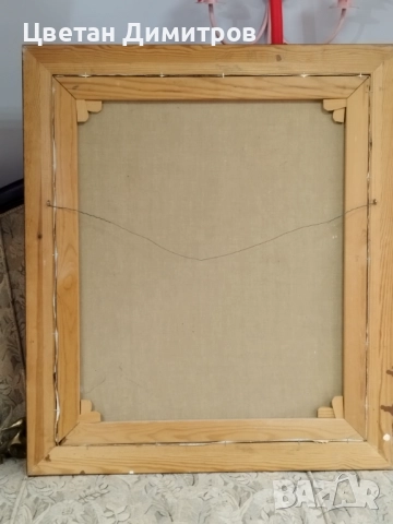 шведска авторска картина  Масло върху платно  Подписана , снимка 7 - Картини - 52361257